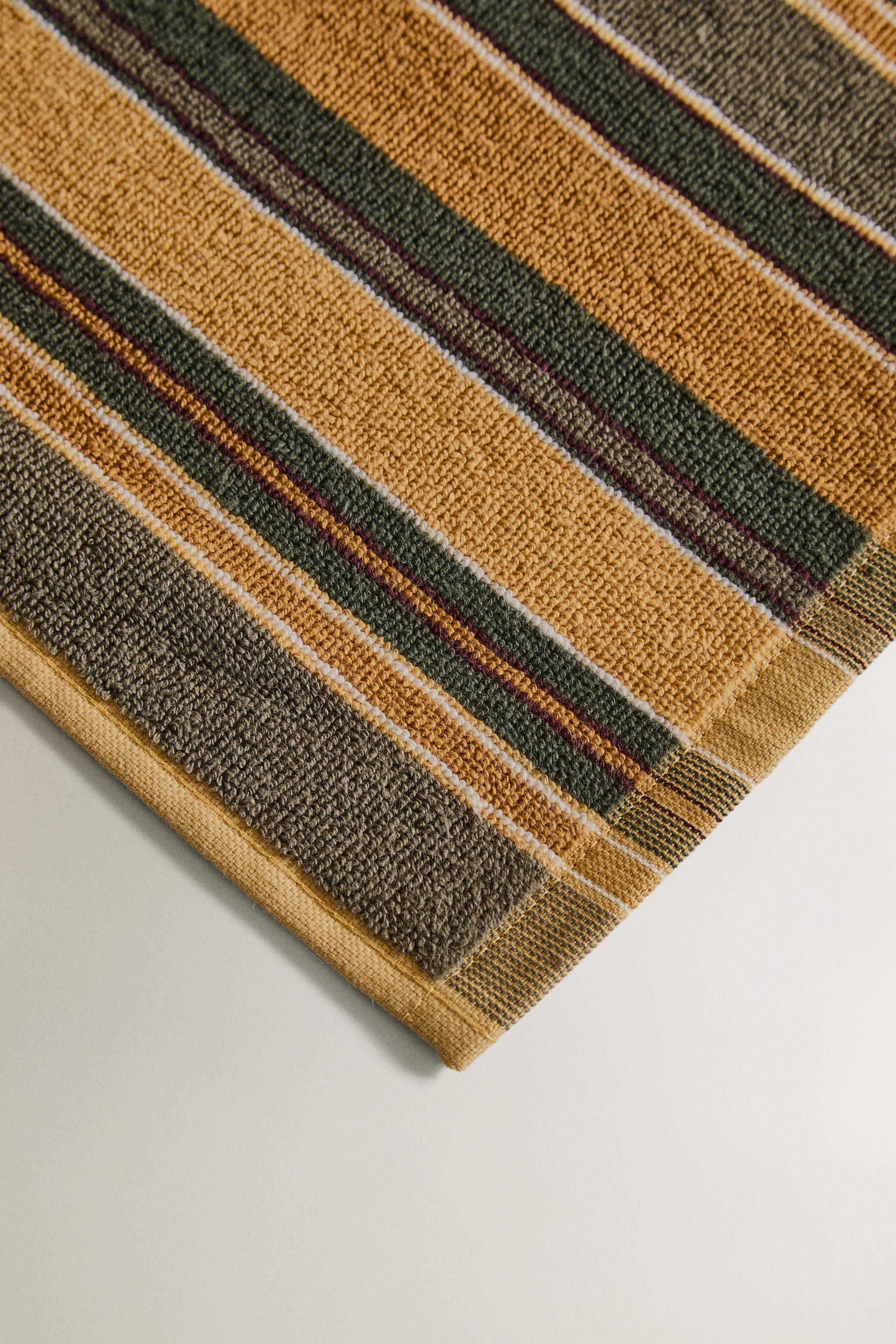 SERVIETTE DE BAIN MULTI-RAYURES COULEUR